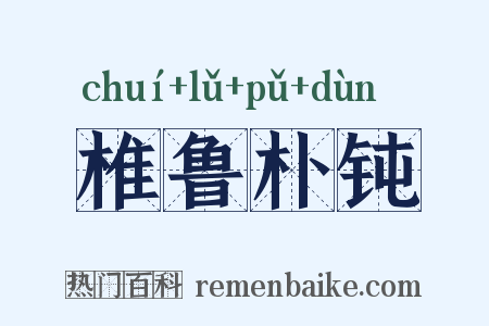 椎鲁朴钝是什么意思的图片